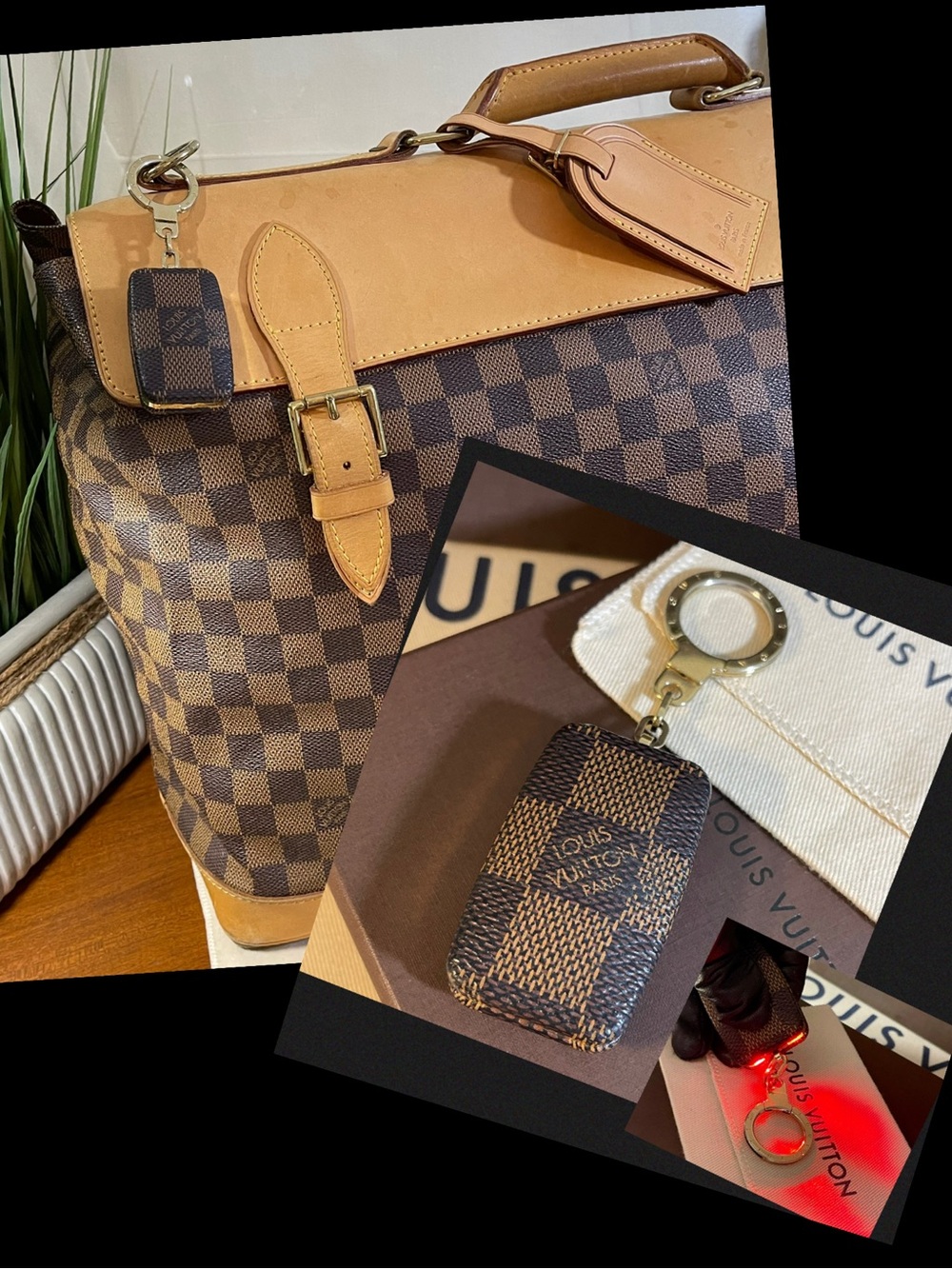 Louis Vuitton Astropill Damier Flashlight Key
Chain or Bag Charm